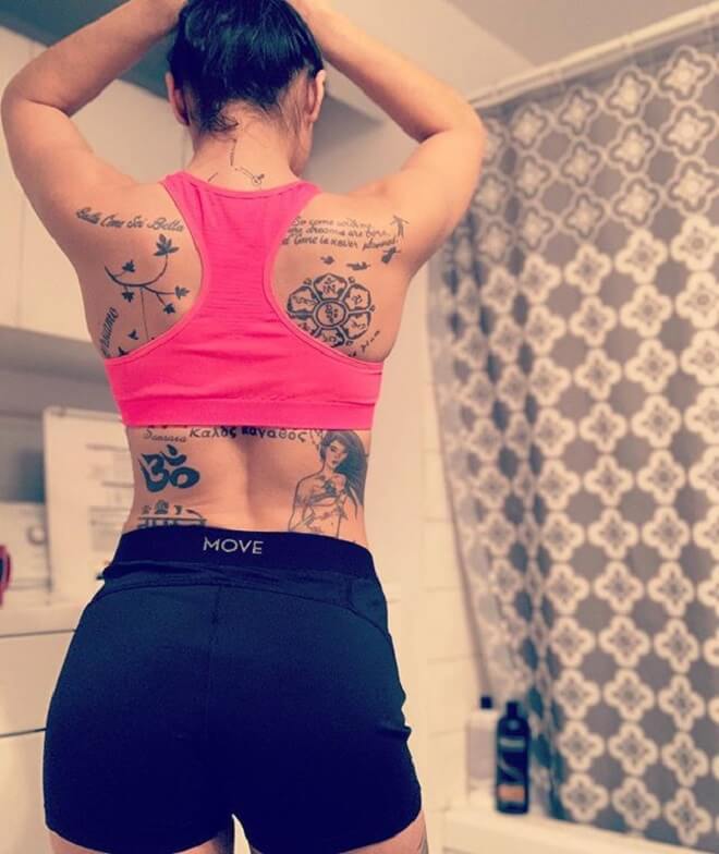 Lady Back Tattoo Ideas