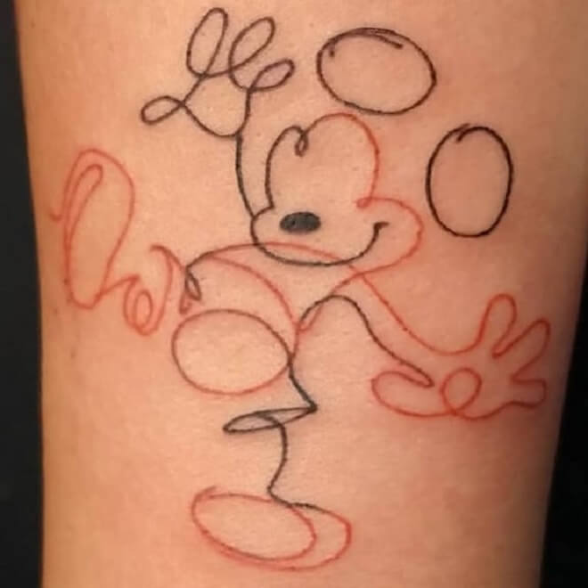 Line Disney Tattoo