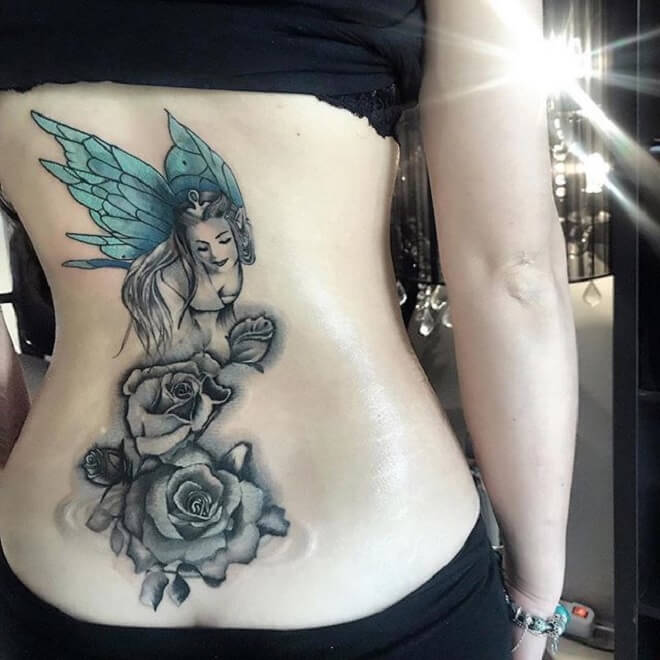 Lower Back Tattoo for Women