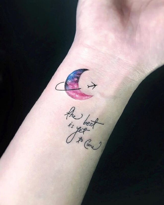 Moon Wrist Tattoo