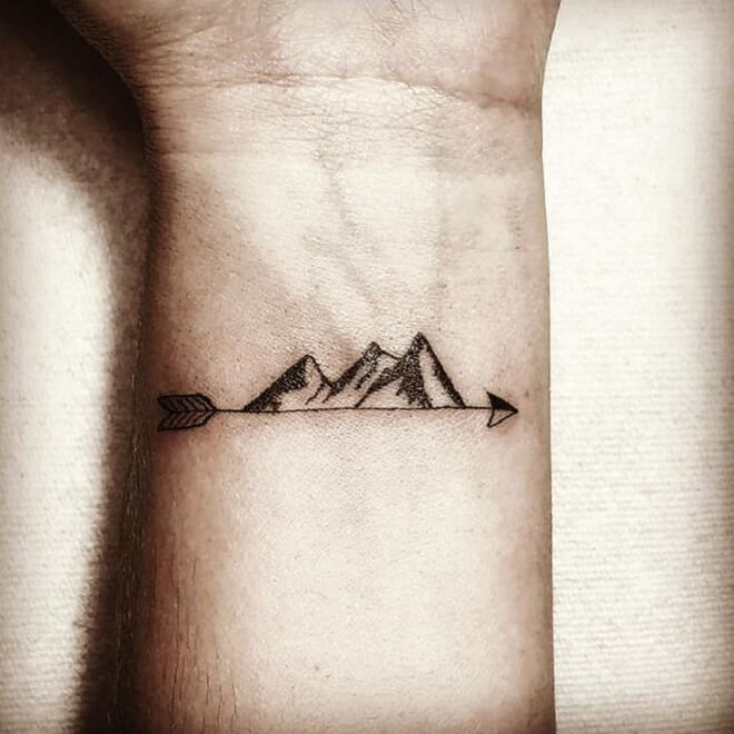 Mountain Wrist Tattoo