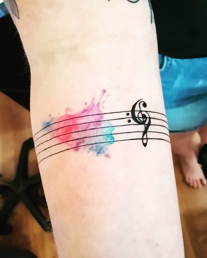 Music Armband Tattoo