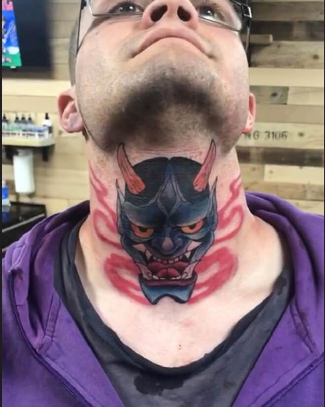 Neck Awesome Tattoo