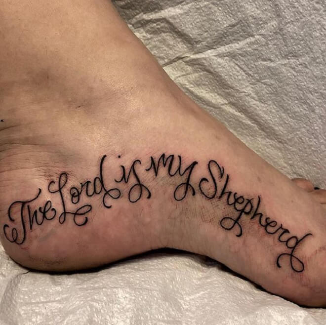 Quotes Foot Tattoos