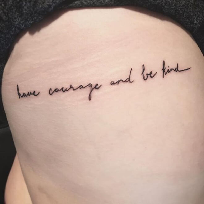 Quotes Side Tattoo