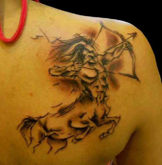 Sagittarius Shoulder Tattoo