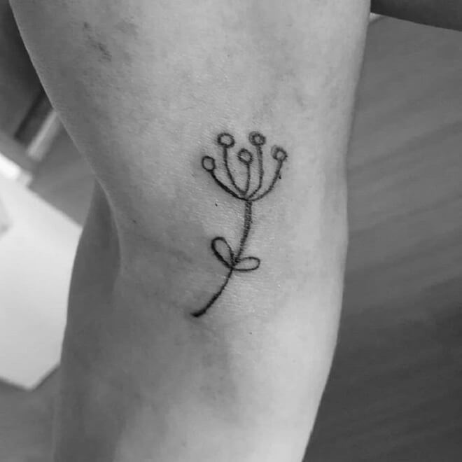 Simple Dandelion Tattoo