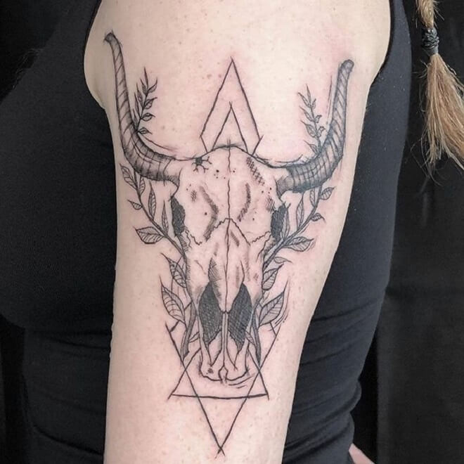 Skull Bull Tattoo