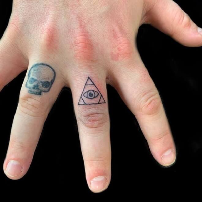 Skull Finger Tattoo