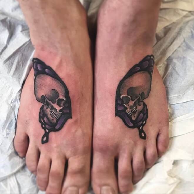 Skull Foot Tattoo