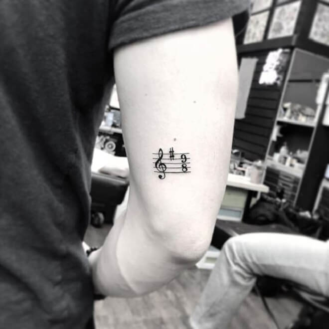 Top 30 Music Note Tattoos Amazing Music Note Tattoo Designs Ideas