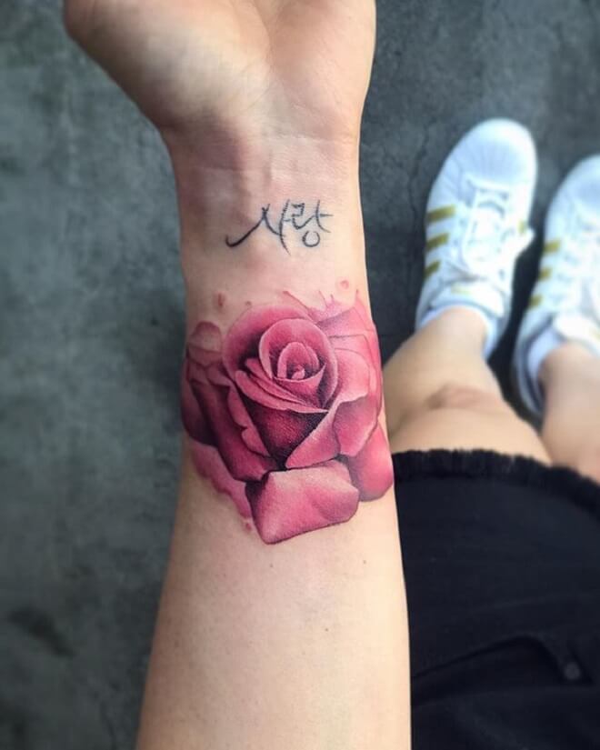 Stunning Watercolor Rose Tattoos
