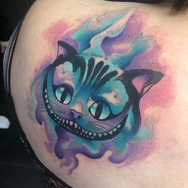 Super Cheshire Cat Tattoo