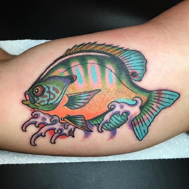 Super Fishing Tattoo