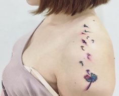 Top Dandelion Tattoo