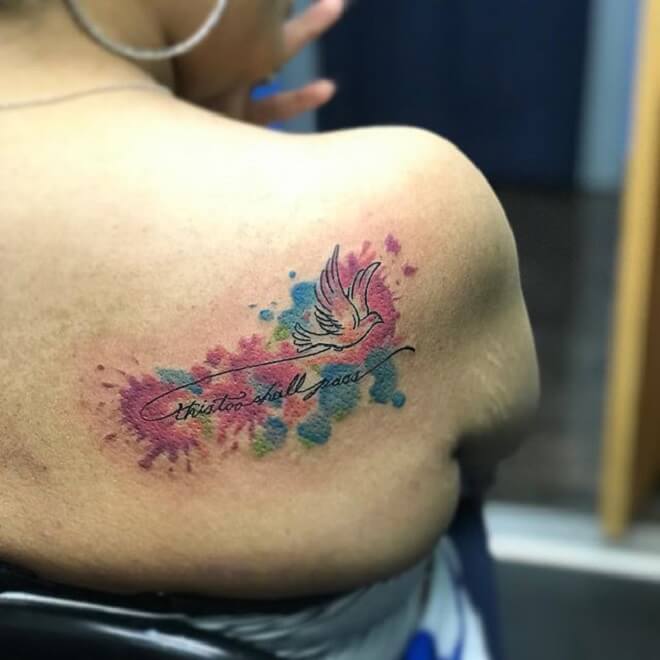 Watercolor Awesome Tattoo