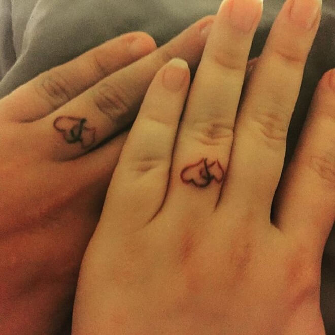 Wedding Love Ring Tattoo