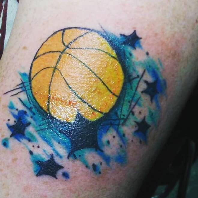 Amazing Basketball Tattoo