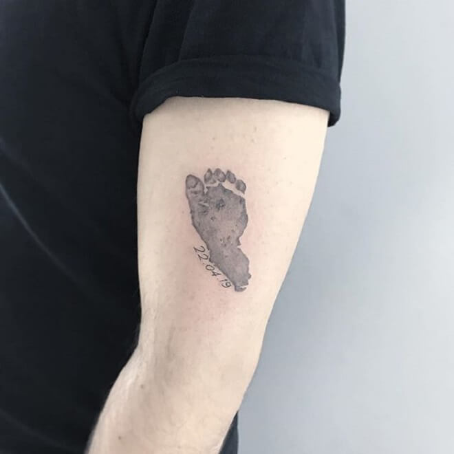 Amazing Footprint Tattoo