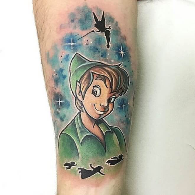 Amazing Peter Pan Tattoo