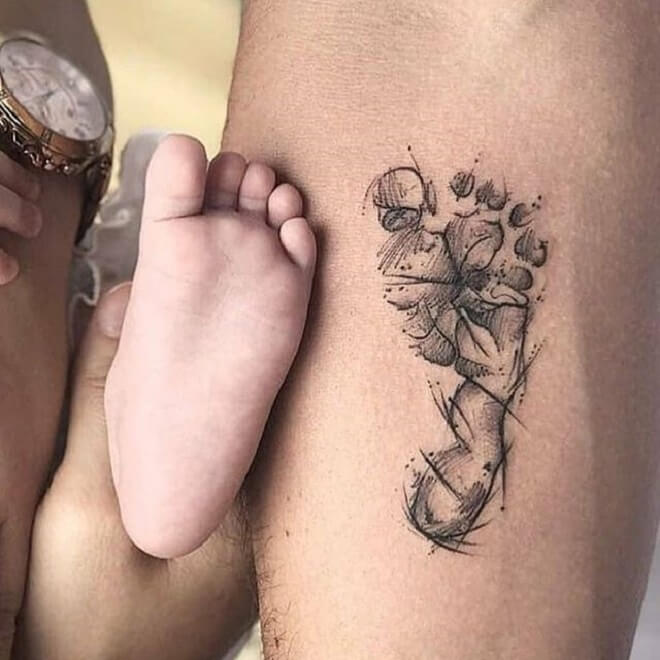 Baby Footprint Tattoo