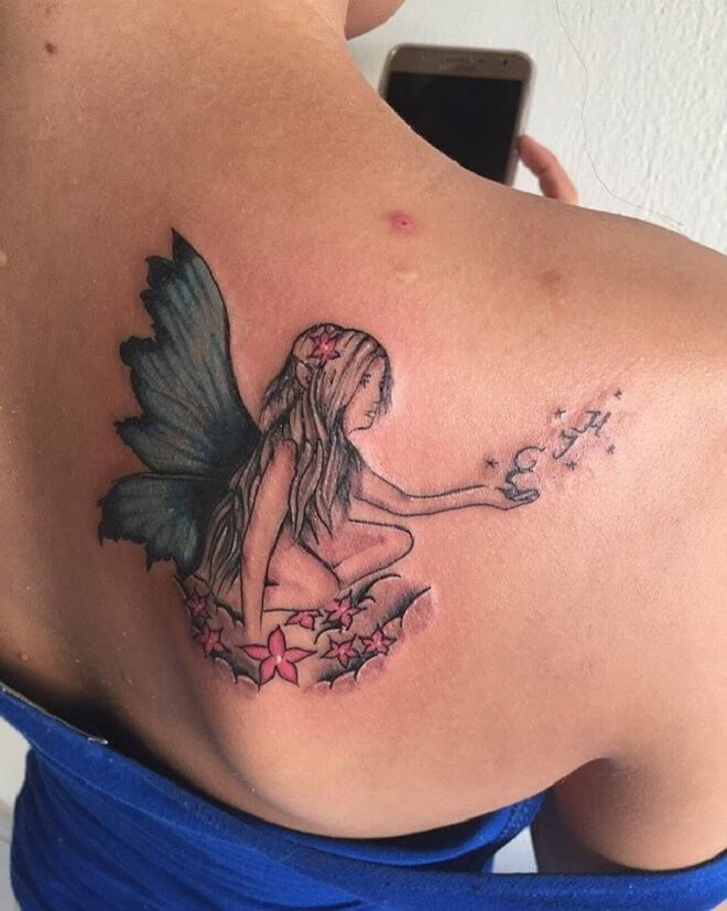 Back Side Fairy Tattoo