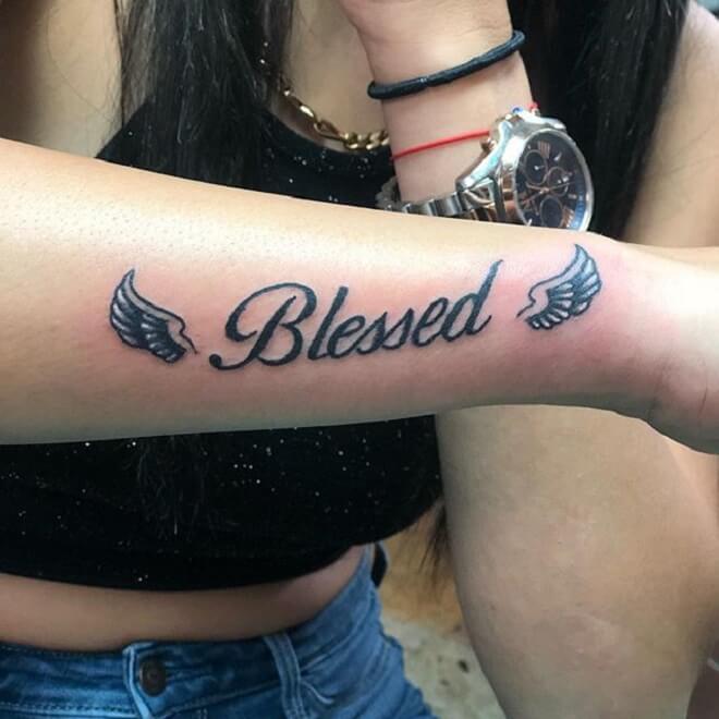 Beautiful Blessed Tattoo