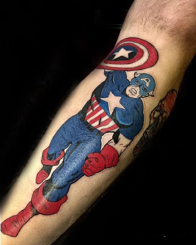 Best Captain America Tattoo