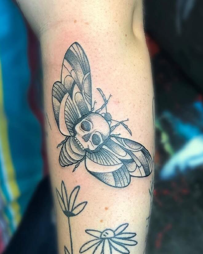 Best Death Moth Tattoo