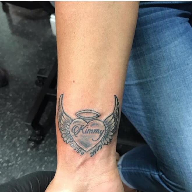 Best Heart with Wings Tattoo