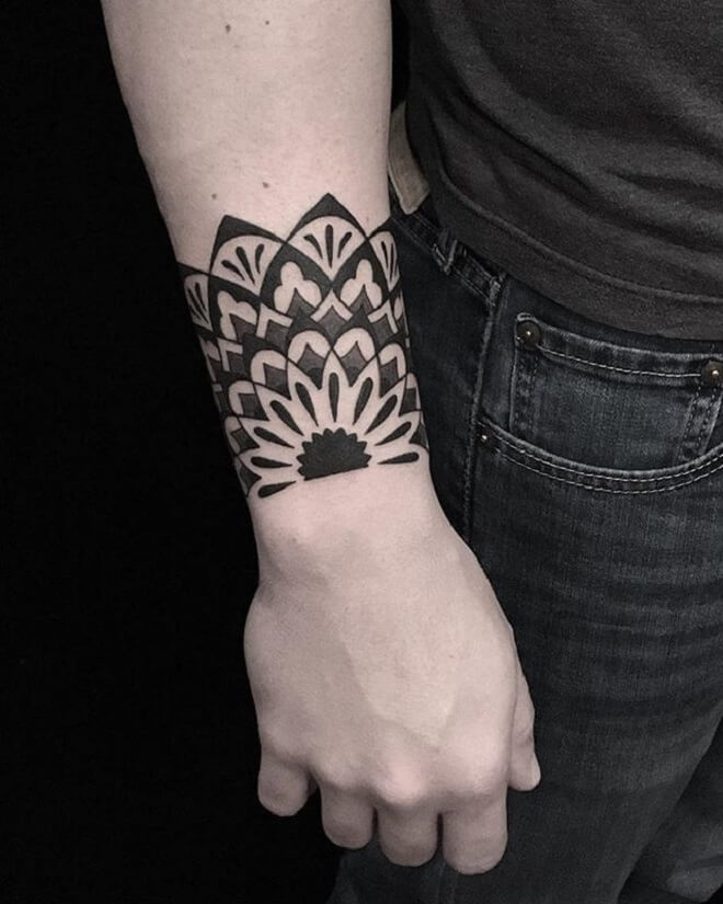 Black Wristband Tattoo