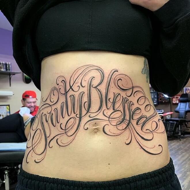 Blessed Tattoo for Women