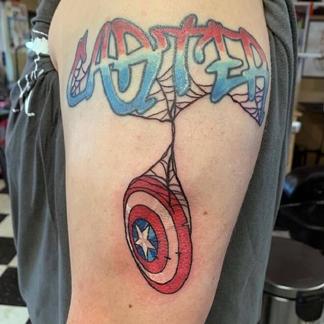 Body Captain America Tattoo