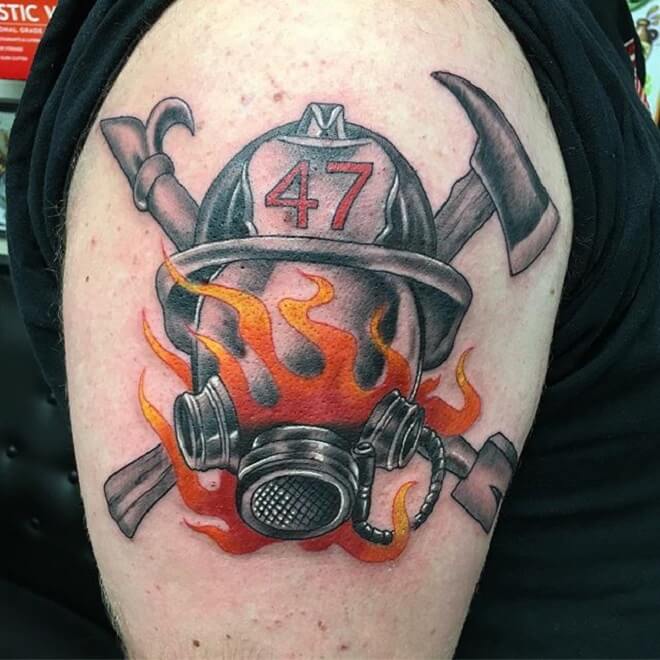 Пожарные татуировки фото