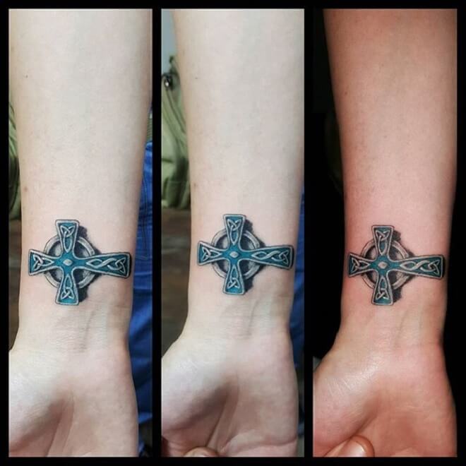 Celtic Cross Tattoo Style
