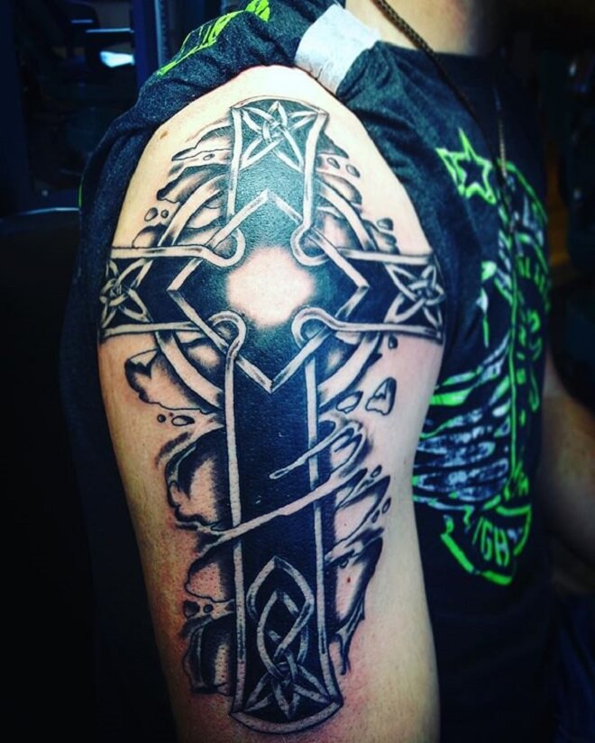 Celtic Cross Tattoo for Men
