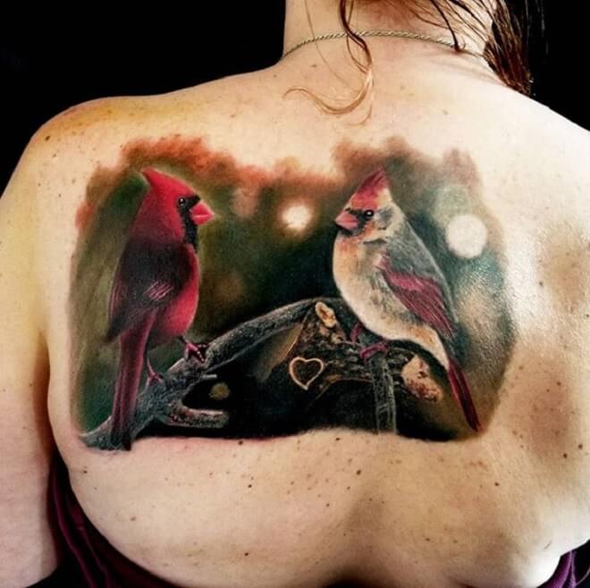 Cover up Cardinal Tattoo
