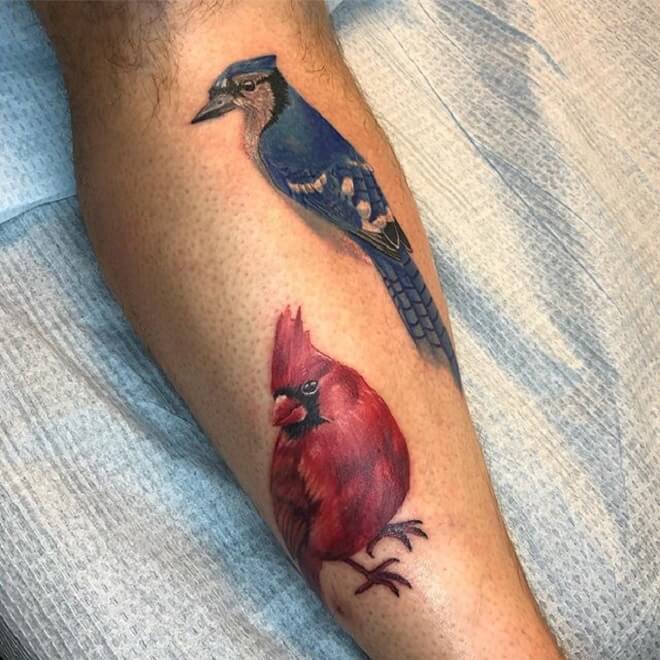 Cute Cardinal Tattoo
