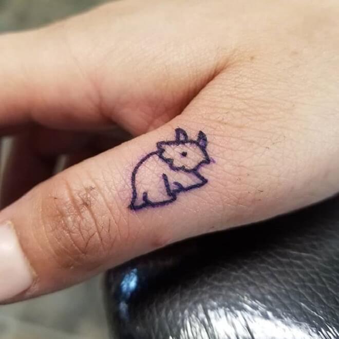Cute Thumb Tattoo