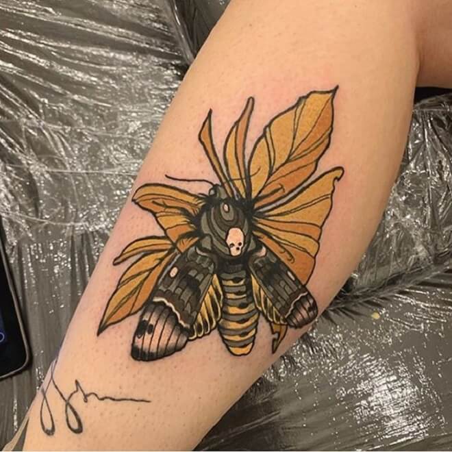 Death Moth Tattoo Art