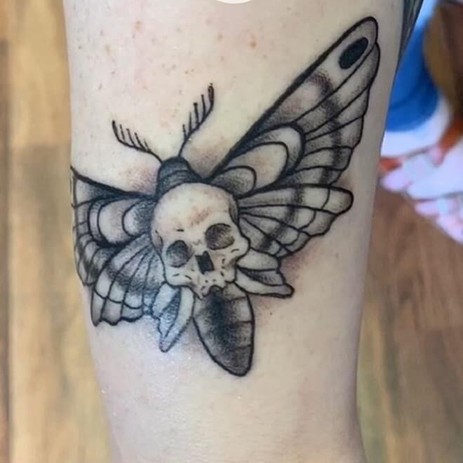 Death Moth Work Tattoo