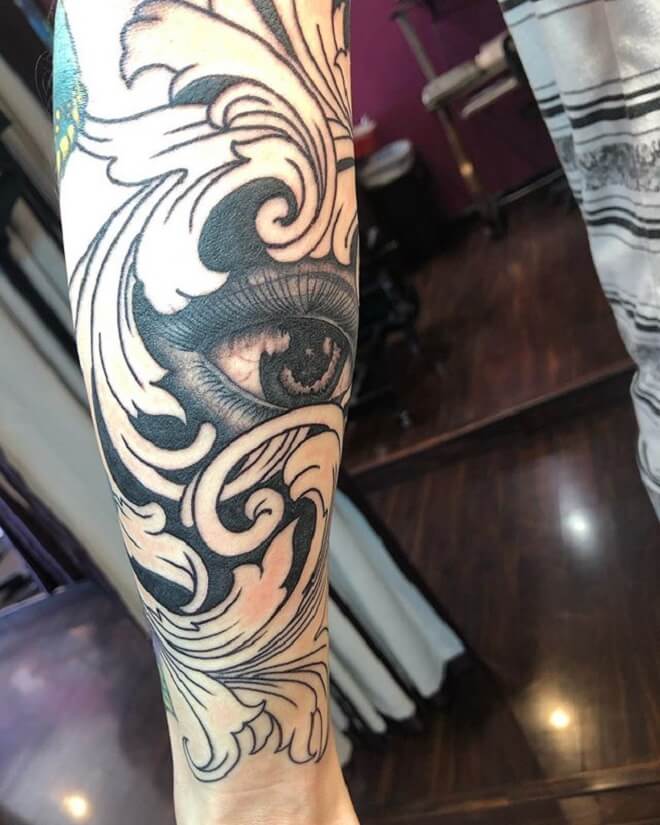 Eye Filigree Tattoo