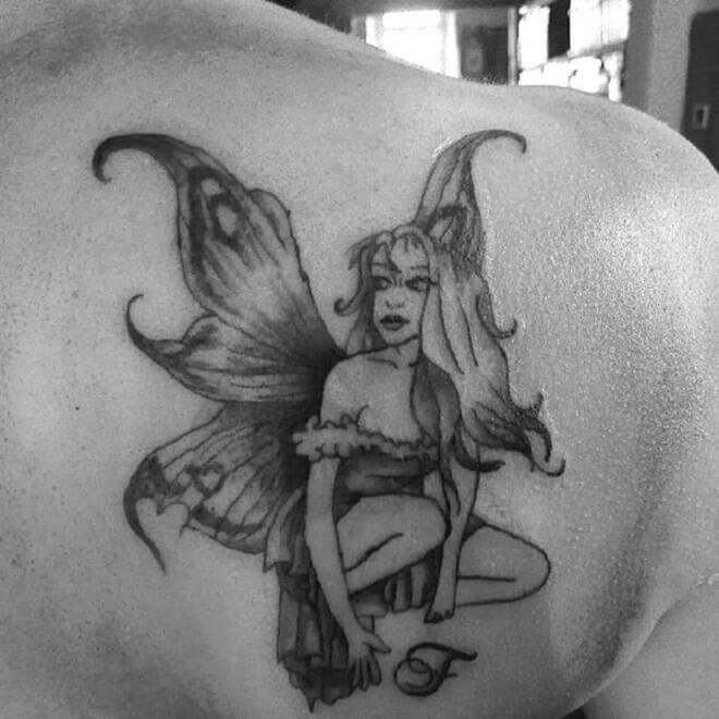 Fairy Black Designs Tattoo
