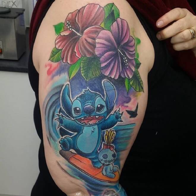 Flower Stitch Tattoo