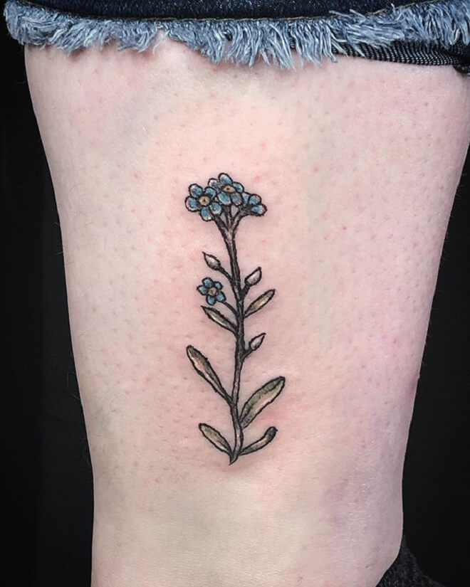 Forget Me Not Tattoo Art