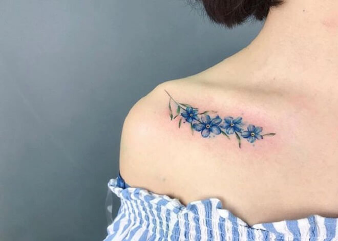 Forget Me Not Tattoo for Women