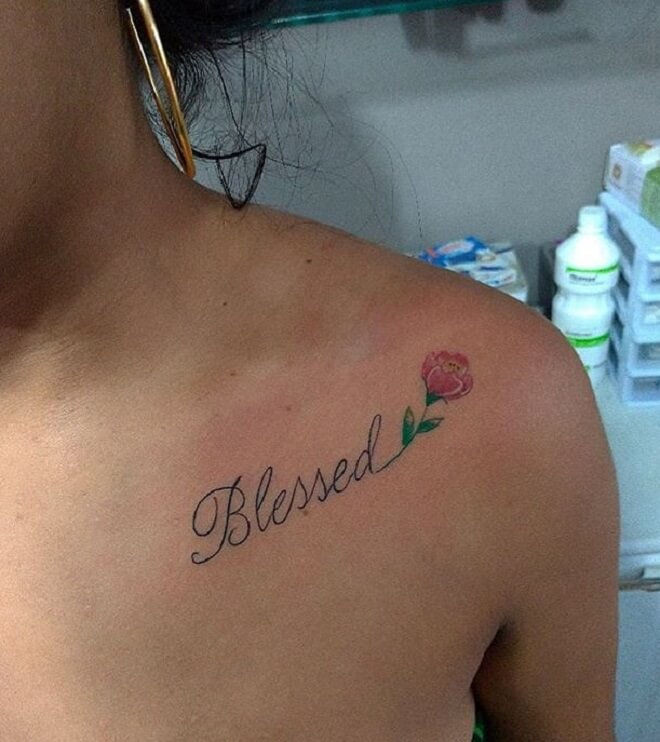 Girl Blessed Tattoo