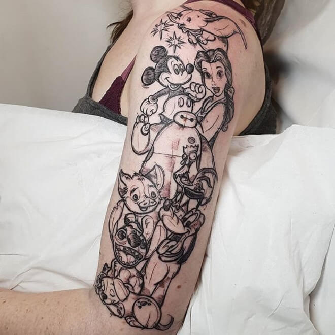 Girl Stitch Tattoo