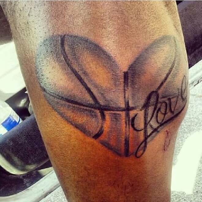 Heart Basketball Tattoo