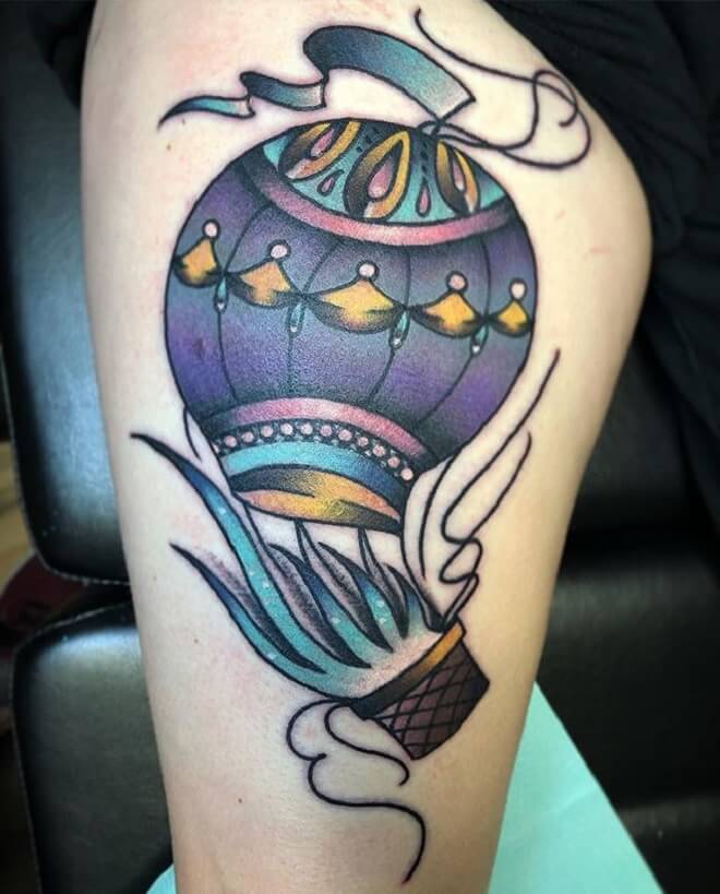 Hot Air Balloon Tattoo